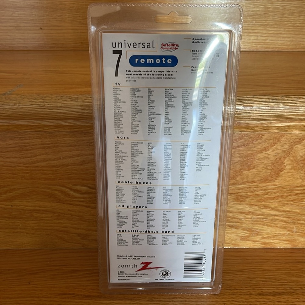 Universal Zenith Remote Control Glow Keypad - Picture 2 of 3